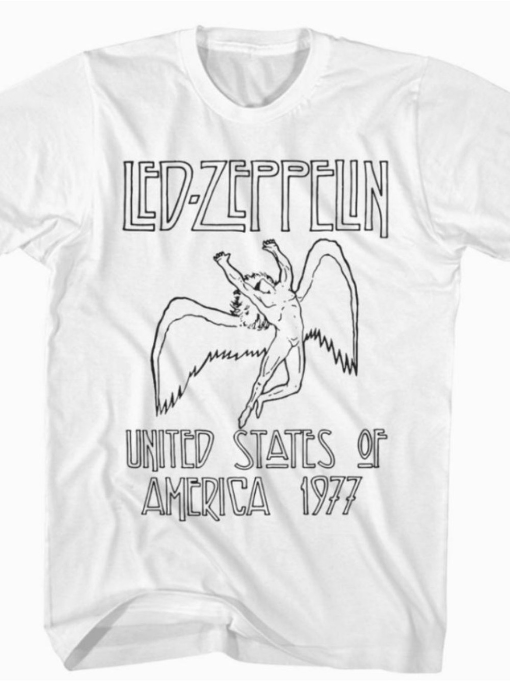 Led Zeppelin T Shirt United States of America 1977 Tour Rock Music Band Tee